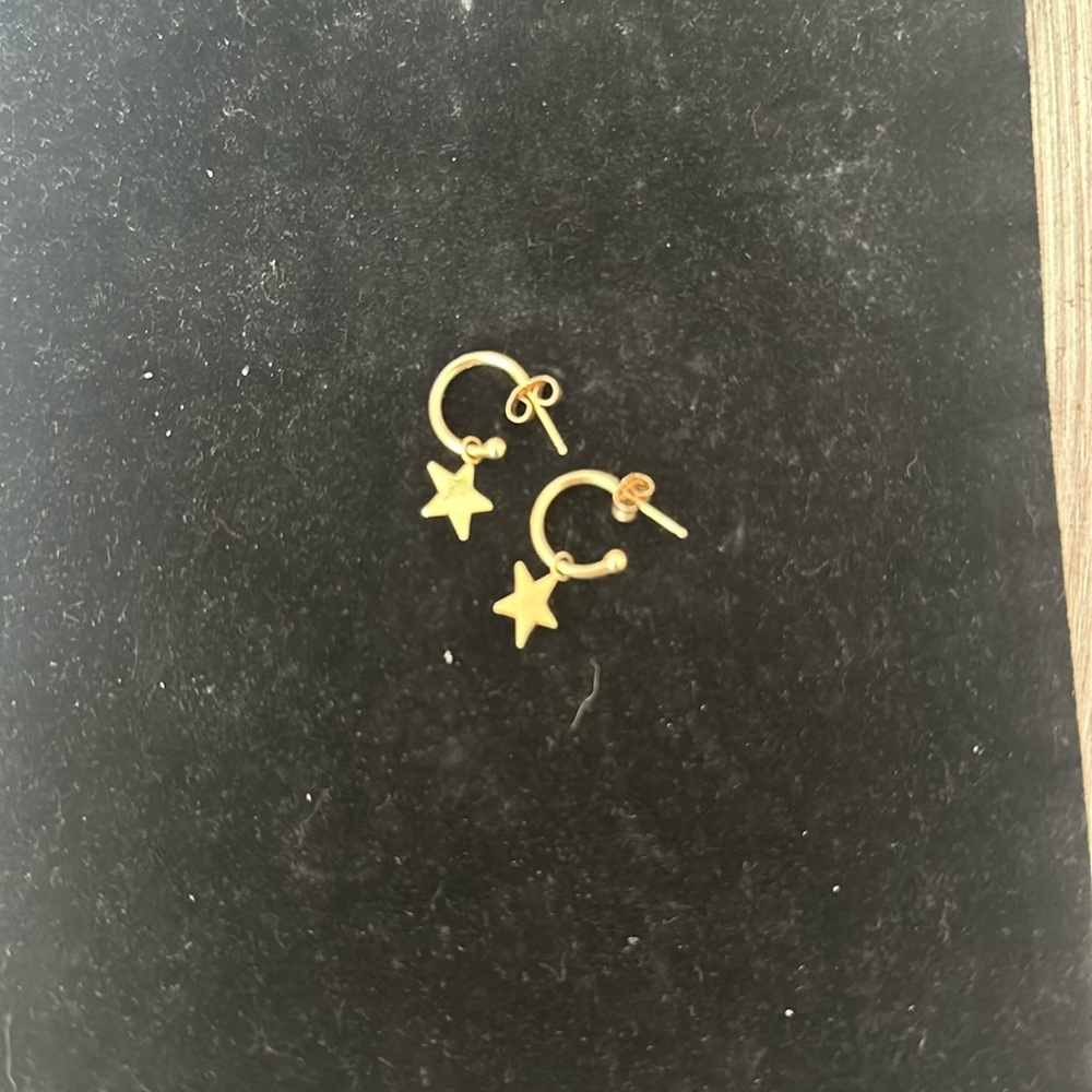 14k Star Earrings